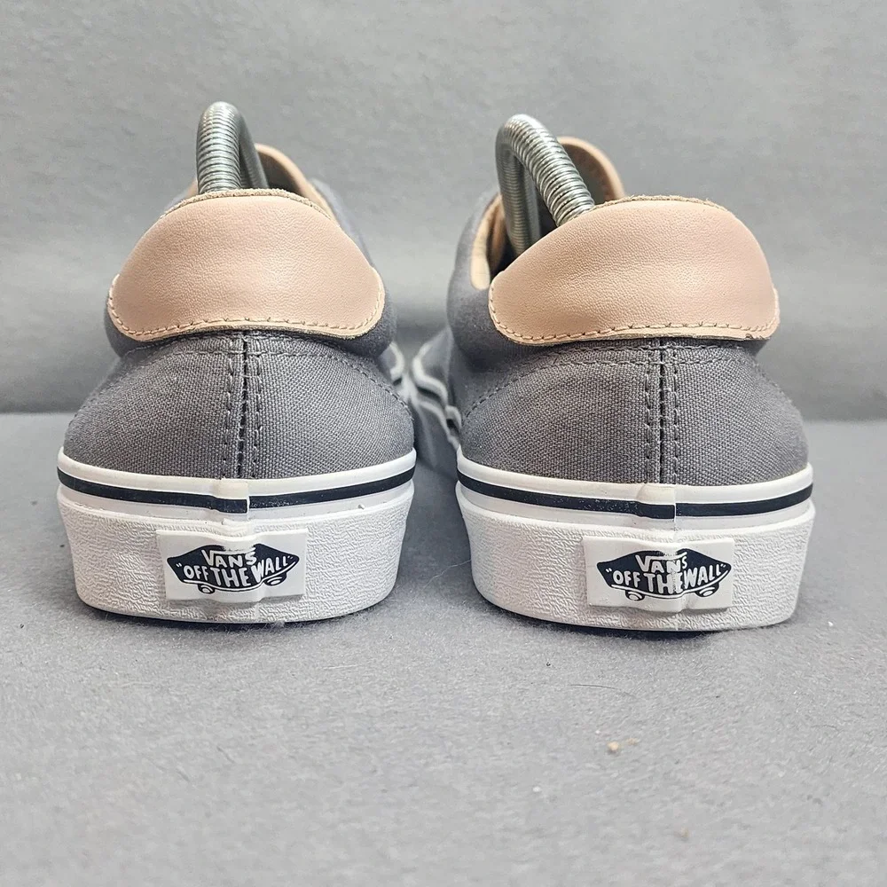 Vans Era 59 Frost Gray Tan Leather Accents Skate Shoes Mens 11